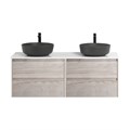 Тумба со столешницей EK-120-2-BL подвесная BelBagno СТРУКТУРА (KRAFT) 120 Rovere Galifax Bianco KRAFT-600-2C-SO-RGB;EK-120-2-BL