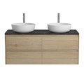 Тумба с четырьмя ящиками и столешницей подвесная BelBagno СТРУКТУРА (KRAFT) 120 Rovere Nebrasca Nature KRAFT-1200-4C-SO-2-RNN;KEP-120-2-MNO