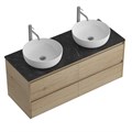 Тумба с четырьмя ящиками и столешницей подвесная BelBagno СТРУКТУРА (KRAFT) 120 Rovere Nebrasca Nature KRAFT-1200-4C-SO-2-RNN;KEP-120-2-MNO