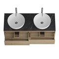 Тумба с четырьмя ящиками и столешницей подвесная BelBagno СТРУКТУРА (KRAFT) 120 Rovere Nebrasca Nature KRAFT-1200-4C-SO-2-RNN;KEP-120-2-MNO