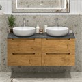 Тумба с четырьмя ящиками и столешницей подвесная BelBagno ЭТНА (ETNA) 120 Rovere Nature ETNA-1200-4C-SO-2-RN;KEP-120-2-MNO