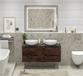 Тумба с четырьмя ящиками и столешницей подвесная BelBagno ЭТНА (ETNA) 120 Rovere Moro ETNA-1200-4C-SO-2-RW;KEP-120-2-MNO