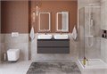 Тумба с четырьмя ящиками и столешницей подвесная BelBagno СТРУКТУРА (KRAFT) 120 Темно-Серый Матовый, столешница KEP-120-2-MNO KRAFT-1200-4C-SO-GSO;KEP-120-2-MNO
