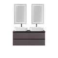 Тумба с четырьмя ящиками и столешницей подвесная BelBagno СТРУКТУРА (KRAFT) 120 Темно-Серый Матовый, столешница KEP-120-2-MNO KRAFT-1200-4C-SO-GSO;KEP-120-2-MNO