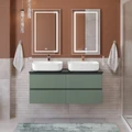 Тумба с четырьмя ящиками и столешницей подвесная BelBagno СТРУКТУРА (KRAFT) 120 Еловый Матовый, столешница KEP-120-2-MNO KRAFT-1200-4C-SO-VO;KEP-120-2-MNO