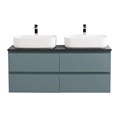 Тумба с четырьмя ящиками и столешницей подвесная BelBagno СТРУКТУРА (KRAFT) 120 Голубой Матовый, столешница KEP-120-2-MNO KRAFT-1200-4C-SO-AO;KEP-120-2-MNO
