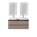 Тумба с четырьмя ящиками и столешницей подвесная BelBagno СТРУКТУРА (KRAFT) 120 Бежевый матовый, столешница KEP-120-2-MNO KRAFT-1200-4C-SO-СO;KEP-120-2-MNO