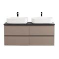 Тумба с четырьмя ящиками и столешницей подвесная BelBagno СТРУКТУРА (KRAFT) 120 Бежевый матовый, столешница KEP-120-2-MNO KRAFT-1200-4C-SO-СO;KEP-120-2-MNO