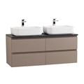 Тумба с четырьмя ящиками и столешницей подвесная BelBagno СТРУКТУРА (KRAFT) 120 Бежевый матовый, столешница KEP-120-2-MNO KRAFT-1200-4C-SO-СO;KEP-120-2-MNO