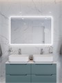 Тумба с четырьмя ящиками и столешницей подвесная BelBagno ЭТНА (ETNA) 120 Голубой Матовый, столешница EK-120-2-BL ETNA-1200-4C-SO-2-AO;EK-120-2-BL