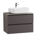 Тумба со столешницей подвесная BelBagno СТРУКТУРА (KRAFT) 70 Темно-Серый Матовый, столешница KEP-70-GRN KRAFT-700-2C-SO-GSO;KEP-70-GRN