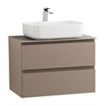 Тумба со столешницей подвесная BelBagno СТРУКТУРА (KRAFT) 70 Бежевый матовый, столешница KEP-70-GRN KRAFT-700-2C-SO-CO;KEP-70-GRN