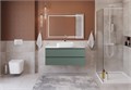 Тумба со столешницей подвесная BelBagno СТРУКТУРА (KRAFT) 120 Еловый Матовый, столешница KEP-120-CEM KRAFT-1200-2C-SO-VO;KEP-120-CEM