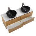 Тумбы со столешницей подвесная BelBagno ЭТНА (ETNA) 140 Rovere Nature ETNA-700-2C-SO-RN-P;EK-120-2-BL