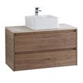 Тумба со столешницей подвесная BelBagno СТРУКТУРА (KRAFT) 90 Rovere Tabacco KRAFT-900-2C-SO-RT;KEP-90-MCO