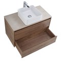 Тумба со столешницей подвесная BelBagno СТРУКТУРА (KRAFT) 90 Rovere Tabacco KRAFT-900-2C-SO-RT;KEP-90-MCO