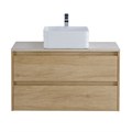 Тумба со столешницей подвесная BelBagno СТРУКТУРА (KRAFT) 90 Rovere Nebrasca Nature KRAFT-900-2C-SO-RNN;KEP-90-MCO
