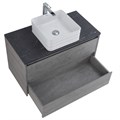 Тумба со столешницей подвесная BelBagno СТРУКТУРА (KRAFT) 90 Cemento Grigio KRAFT-900-2C-SO-CG;KEP-90-MCO