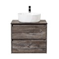 Тумба со столешницей и накладной раковиной подвесная BelBagno СТРУКТУРА (KRAFT) 60 Pino Pasadena KRAFT-600-2C-SO-PP;KEP-60-BO