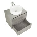 Тумба со столешницей подвесная BelBagno СТРУКТУРА (KRAFT) 60 Cemento Grigio KRAFT-600-2C-SO-CG;KEP-60-BO