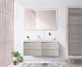 Тумба со столешницей подвесная BelBagno СТРУКТУРА (KRAFT) 120 Rovere Galifax Bianco, раковина справа KRAFT-600-2C-SO-RGB;EK-120-AS-BL-R