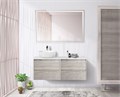 Тумба со столешницей подвесная BelBagno СТРУКТУРА (KRAFT) 120 Rovere Galifax Bianco, раковина слева KRAFT-600-2C-SO-RGB;EK-120-AS-BL-L