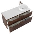 Тумба со столешницей подвесная BelBagno ЭТНА (ETNA-H60) 120 Rovere Moro ETNA-H60-600-2C-SO-RW-P;EK-120-AS-BL-R
