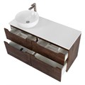 Тумба со столешницей подвесная BelBagno ЭТНА (ETNA-H60) 120 Rovere Moro, раковина слева ETNA-H60-600-2C-SO-RW-P;EK-120-AS-BL-L