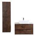 Тумба со столешницей подвесная BelBagno ЭТНА (ETNA) 90 Rovere Moro ETNA-900-2C-SO-RW-P;KEP-90-MCO