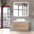 Тумба со столешницей подвесная BelBagno ЭТНА (ETNA) 90 Rovere Bianco ETNA-900-2C-SO-WO-P;KEP-90-MCO