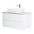 Тумба со столешницей подвесная BelBagno ЭТНА (ETNA) 90 Bianco Lucido ETNA-900-2C-SO-BL-P;KEP-90-MCO
