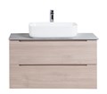 Тумба со столешницей подвесная BelBagno ЭТНА (ETNA) 80 Rovere Grigio ETNA-800-2C-SO-RG-P;KEP-80-MCO