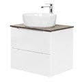 Тумба со столешницей подвесная BelBagno ЭТНА (ETNA) 60 Bianco Lucido ETNA-600-2C-SO-BL-P;KEP-60-BO
