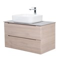 Тумба со столешницей подвесная BelBagno ЭТНА (ETNA) 100 Rovere Grigio ETNA-1000-2C-SO-RG-P;KEP-100-MCO