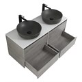 Тумба со столешницей EK-120-2-BL подвесная BelBagno СТРУКТУРА (KRAFT) 120 Cemento Grigio KRAFT-600-2C-SO-CG;EK-120-2-BL