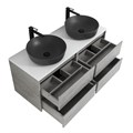 Тумба со столешницей EK-120-2-BL подвесная BelBagno СТРУКТУРА (KRAFT) 120 Cemento Grigio KRAFT-600-2C-SO-CG;EK-120-2-BL