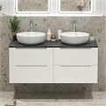 Тумба с четырьмя ящиками и столешницей подвесная BelBagno ЭТНА (ETNA) 120 Bianco Lucido ETNA-1200-4C-SO-2-BL;KEP-120-2-MNO