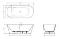 Акриловая ванна BELBAGNO BB716-1700-800 BB716-1700-800