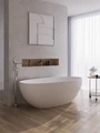 Ванна из искусственного камня Solid Surface 1700x800x560, CEZARES CZR-RELAX2.0-170-80-56-SSB CZR-RELAX2.0-170-80-56-SSB