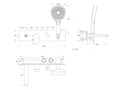 METAURO-VDIM2-GM Смеситель встраиваемый для ванны и душа  однорычажный с переключателем, оружейная сталь METAURO-VDIM2-GM
