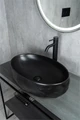 Накладная черная матовая раковина для ванной Gid Bm9030wx 53385, 76602K, 75503S