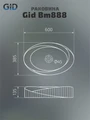 Накладная черная матовая раковина для ванной Gid Bm888 53358, 53357, 51222, 51223, 76602K, 75503S