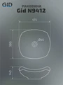 Накладная белая раковина для ванной Gid N9412 51191, 75502S, 73302K, 74402K, 71101K