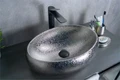 Накладная серебряная раковина для ванной Gid 9030s 52235, 51187, 52232, 52234, 53372, 51115