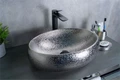 Накладная серебряная раковина для ванной Gid 9030s 52235, 51187, 52232, 52234, 53372, 51115