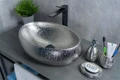 Накладная серебряная раковина для ванной Gid 9030s 52235, 51187, 52232, 52234, 53372, 51115