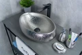 Накладная серебряная раковина для ванной Gid 9030s 52235, 51187, 52232, 52234, 53372, 51115
