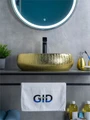 Накладная золотая раковина для ванной Gid 9030g 52234, 51187, 52232, 52235, 53372, 51115