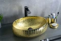 Накладная золотая раковина для ванной Gid 9030g 52234, 51187, 52232, 52235, 53372, 51115
