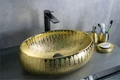Накладная золотая раковина для ванной Gid 9030g 52234, 51187, 52232, 52235, 53372, 51115